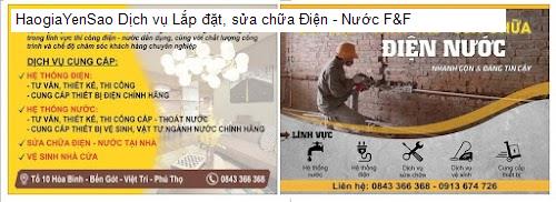 dịch vụ láp dạt, sủa chũa diẹn - nuóc f&f