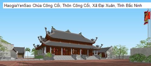 chua cong coi, thon cong coi, xa dai xuan, tinh bac ninh