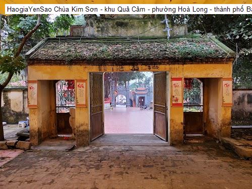 chua kim son - khu qua cam - phuong hoa long - thanh pho bac ninh