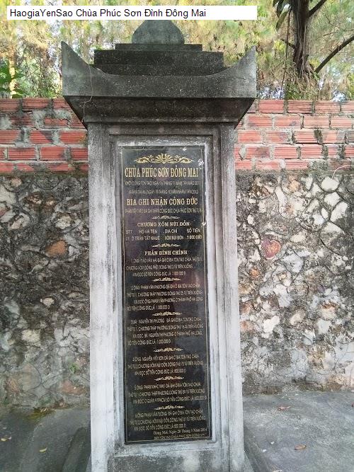 chua phuc son dinh dong mai