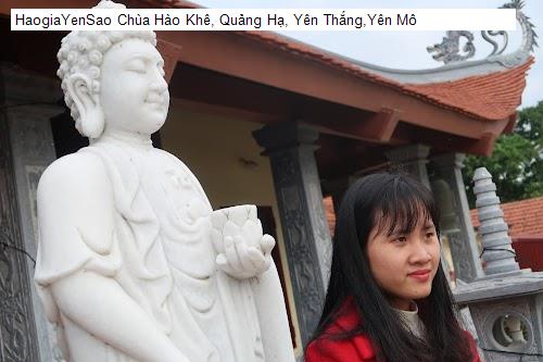 chua hao khe, quang ha, yen thang,yen mo