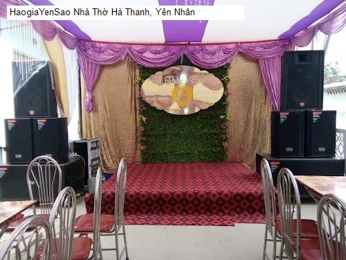 nhà thò hà thanh, yen nhan