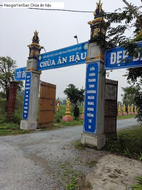 chua an hau