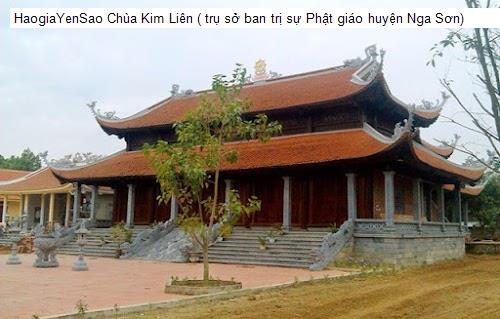 chua kim lien ( tru so ban tri su phat giao huyen nga son)