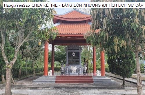 chua ke tre - lang don nhuong (di tich lich su cap tinh)