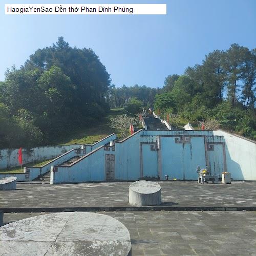 den tho phan dinh phung