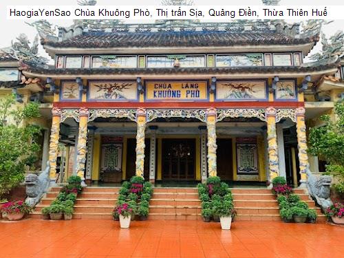 chua khuong pho, thi tran sia, quang dien, thua thien hue