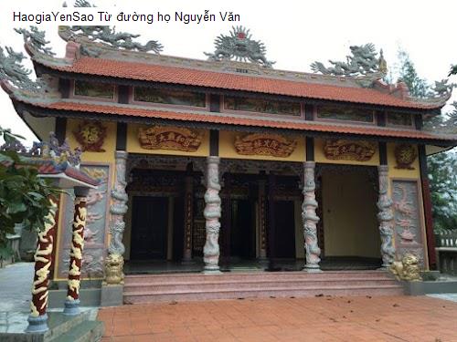 tu duong ho nguyen van