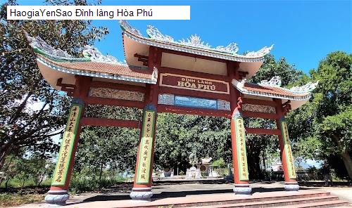 dinh lang hoa phu