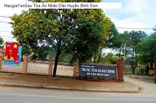 toa an nhan dan huyen binh son