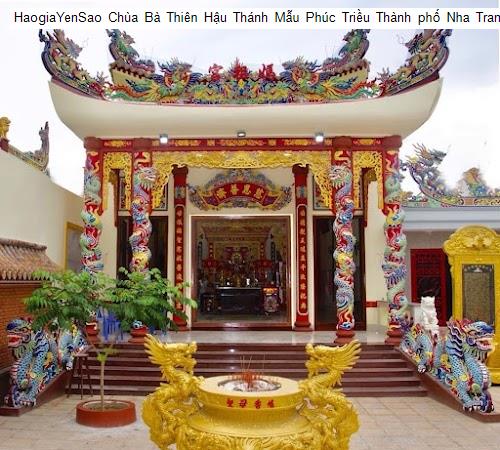 chua ba thien hau thanh mau phuc trieu thanh pho nha trang 芽莊福潮天后聖母廟