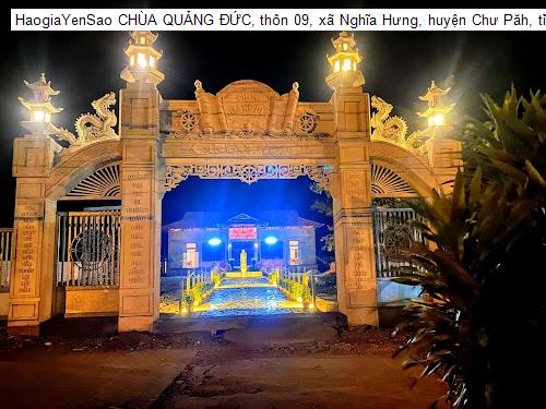 chua quang duc, thon 09, xa nghia hung, huyen chu pah, tinh gia lai.