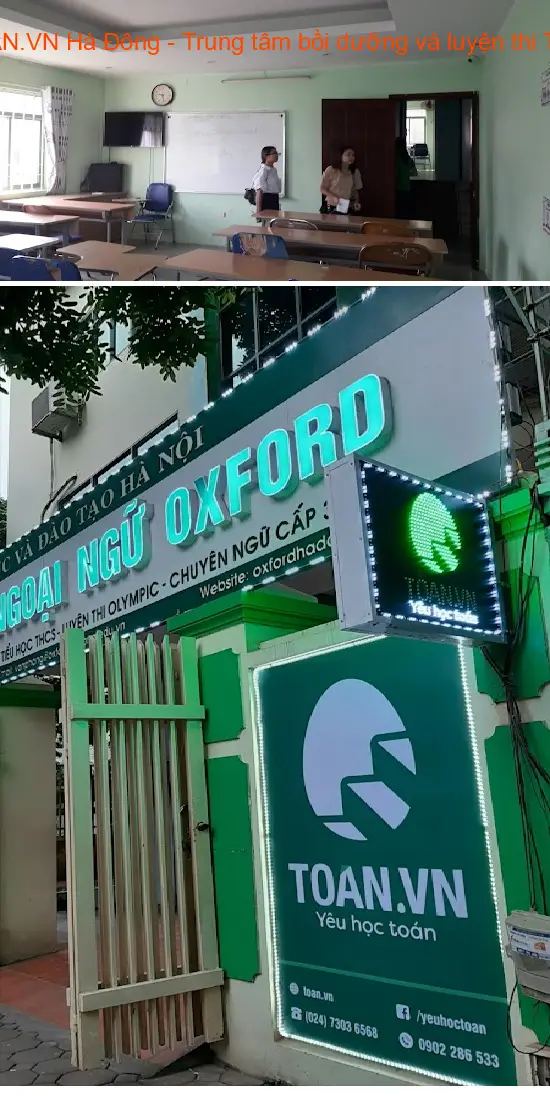 TOAN.VN Ha Dong - Center for Math Training and Exam Preparation