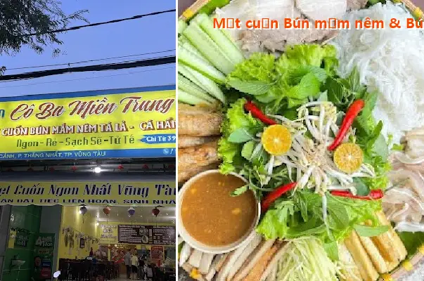 Platter of Bun Mam Nem & Bun Dau Co Ba Mien Trung