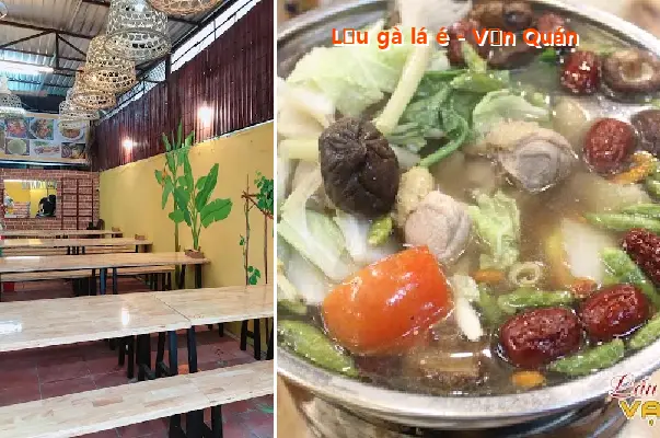 Chicken hot pot with basil leaves - Van Quan