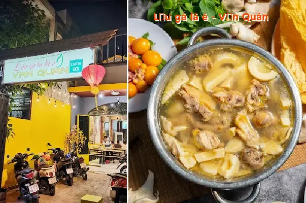 Chicken hot pot with basil leaves - Van Quan