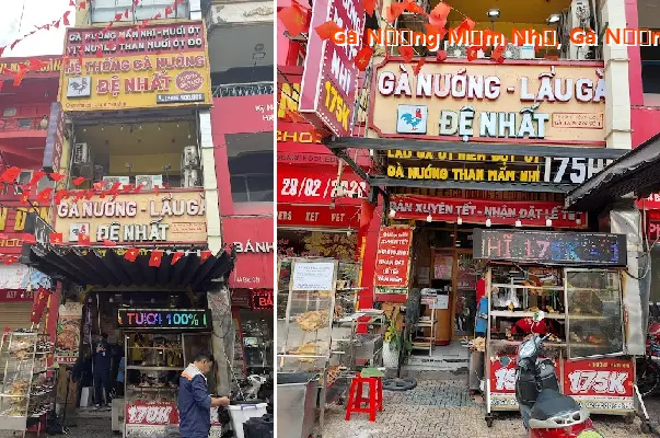 Grilled Chicken with Fermented Fish Sauce, Grilled Chicken with Salt and Chili - The Best Grilled Chicken - 50 Bau Cat Street, Ward 14, Tan Binh District