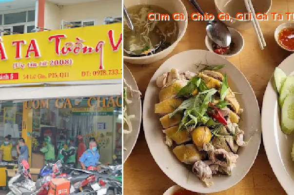 Chicken Rice, Chicken Porridge, and Chicken Salad - Tuong Vy - Thach Lam