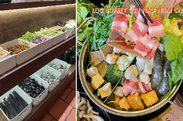 LẠC BUFFET HOT POT WITH VEGETABLES AND MUSHROOMS, TAN PHU BRANCH