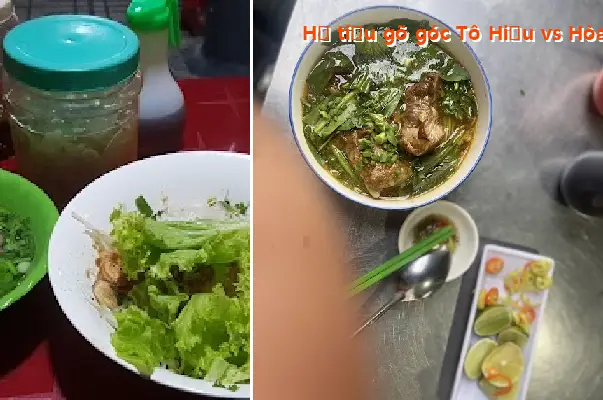 Noodle soup stall at the corner of To Hieu and Hoa Binh streets.