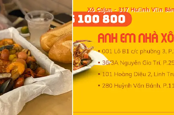 Xô Cajun - 317 Huynh Van Banh Street, Ward 11, Phu Nhuan District (Takeaway only)