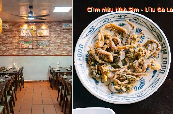 Sim House Clay Pot Rice - Chicken Hot Pot with Basil Leaves