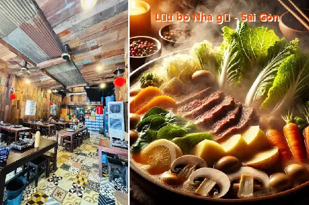 Beef Hot Pot at Nha Go Restaurant - Saigon