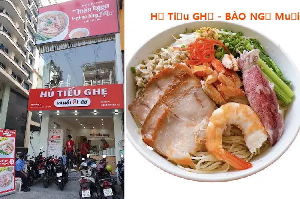 Crab and Abalone Noodle Soup with Red Chili Salt - Nguyen Tri Phuong Branch