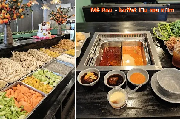 Me Rau - Vegetable and Mushroom Hot Pot Buffet