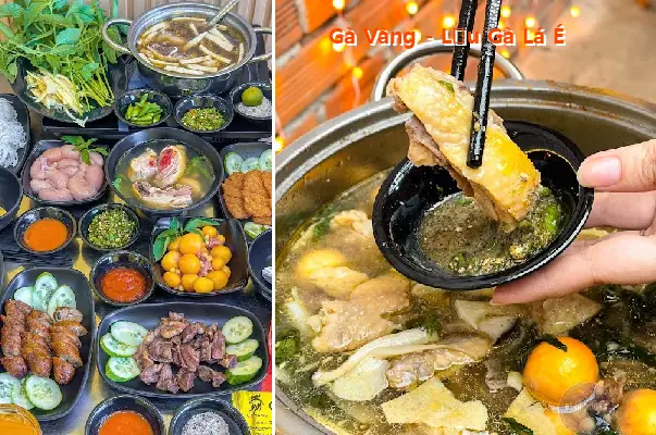 Golden Chicken - Chicken Hot Pot with Basil Leaves