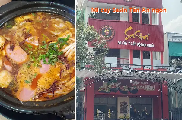 Sasin Tan An spicy noodles are delicious.