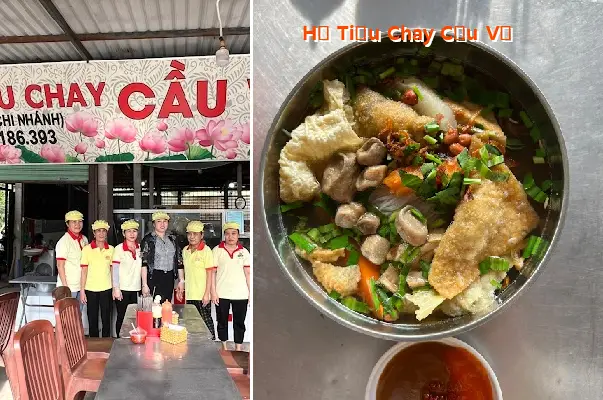 Vegetarian Rice Noodle Soup at Cau Vi