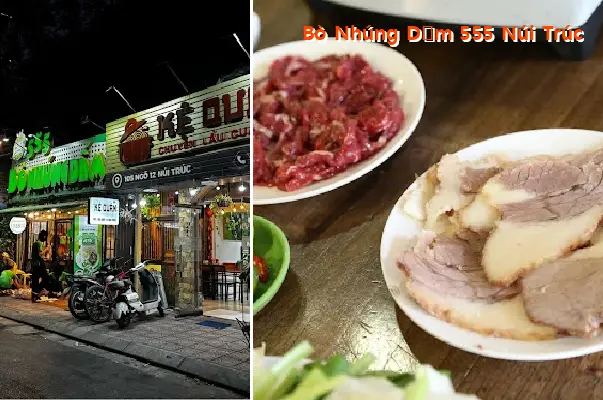 Beef in Vinegar Sauce 555 Nui Truc