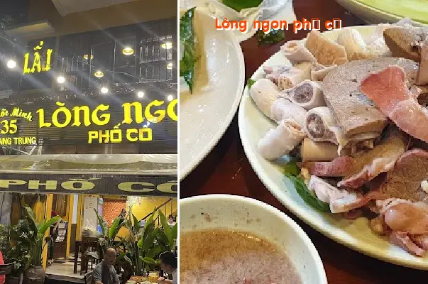 Delicious pork offal in the old town.