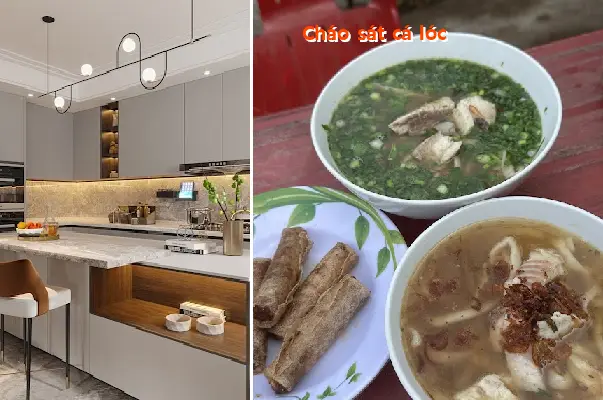 Porridge with snakehead fish