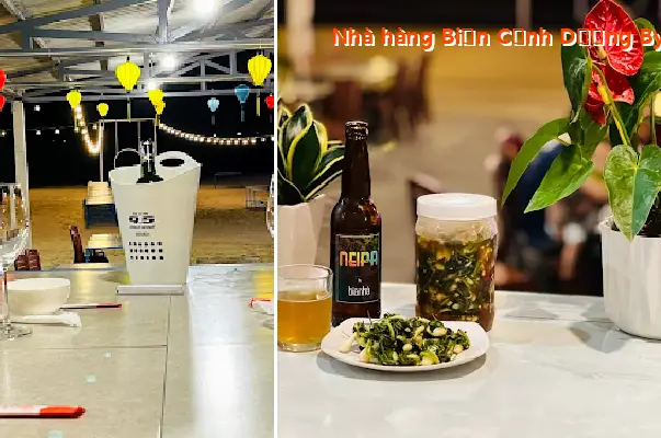 Canh Duong Beach Restaurant By Night