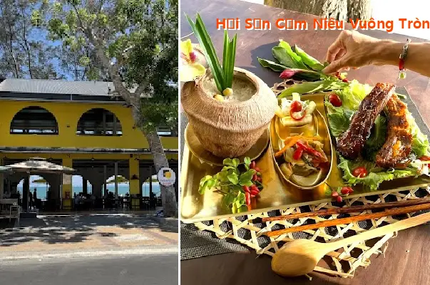 Seafood Rice in Square and Round Clay Pots