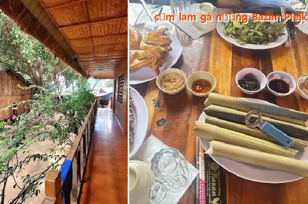 Bamboo rice with grilled chicken from Bazan, Pleiku