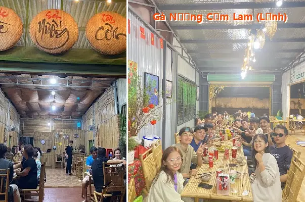 Grilled Chicken with Bamboo Rice (Lĩnh)