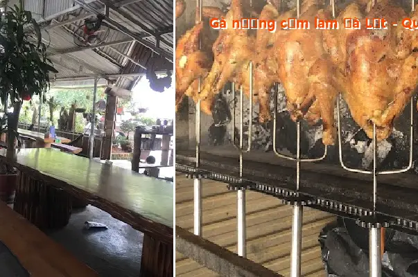 Grilled chicken with sticky rice in bamboo tubes, Da Lat style - Khuong Duy 2 Restaurant