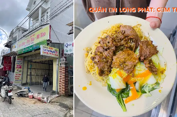 LONG PHAT RESTAURANT: LUNCH SET 35k (FRIED RICE, STIR-FRIED NOODLES, STIR-FRIED NOODLES)