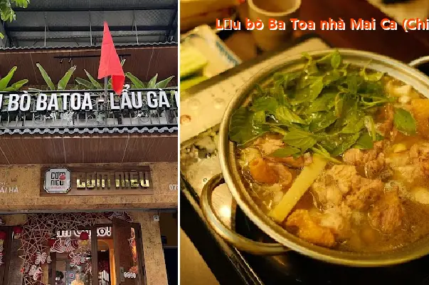 Ba Toa Beef Hot Pot at Mai Ca s (A branch of the original wooden-style beef hot pot restaurant in Da Lat)