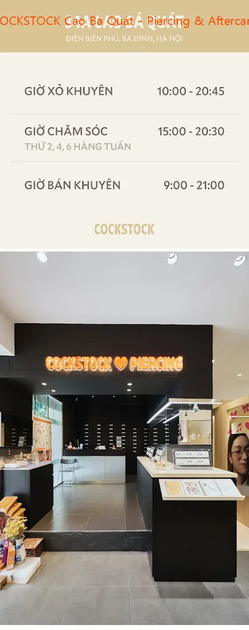 COCKSTOCK Cao Bá Quát - Piercing & Aftercare