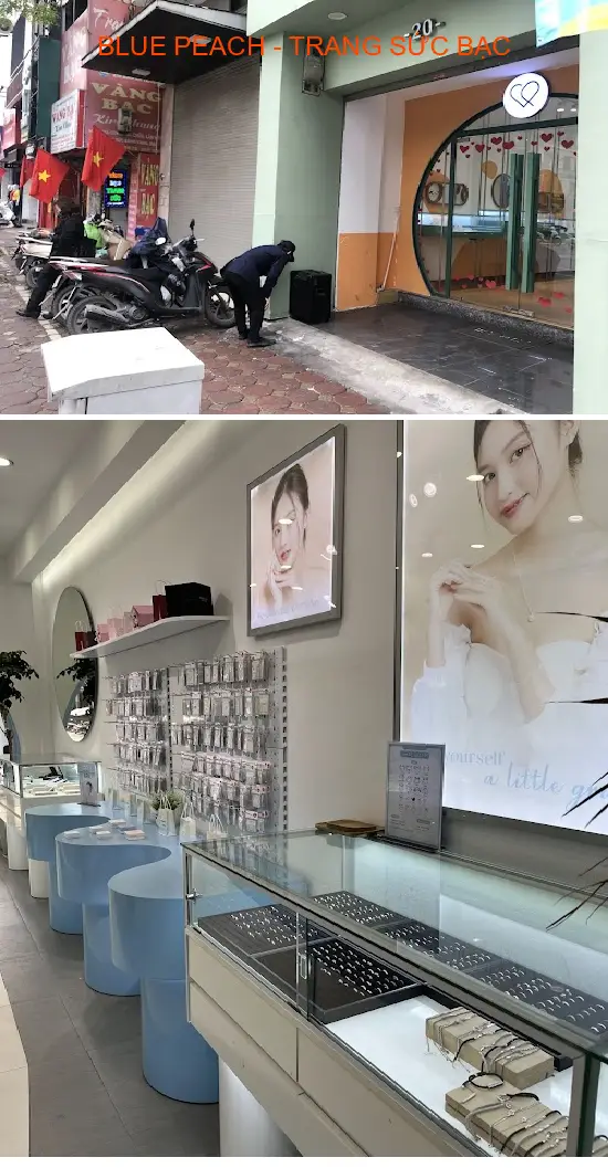 BLUE PEACH - SILVER JEWELRY