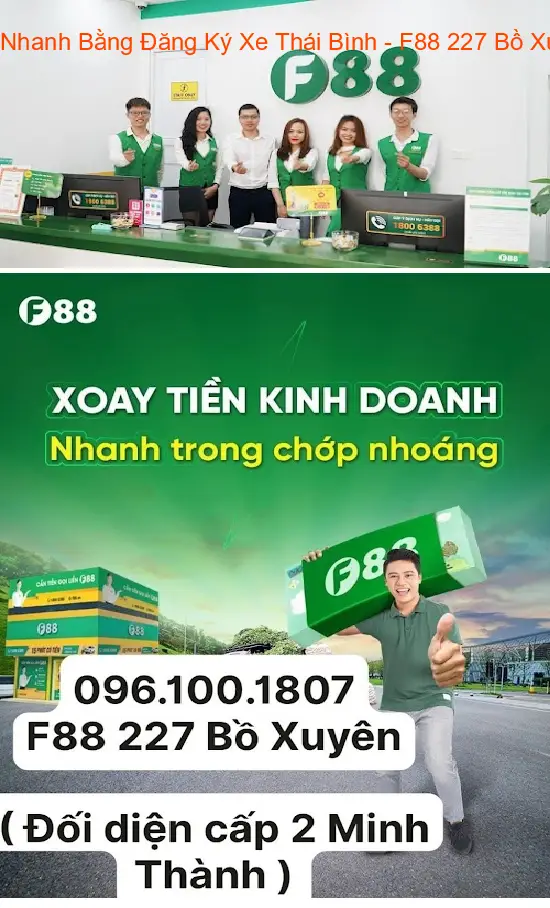 Quick Loans Using Vehicle Registration in Thai Binh - F88 227 Bo Xuyen