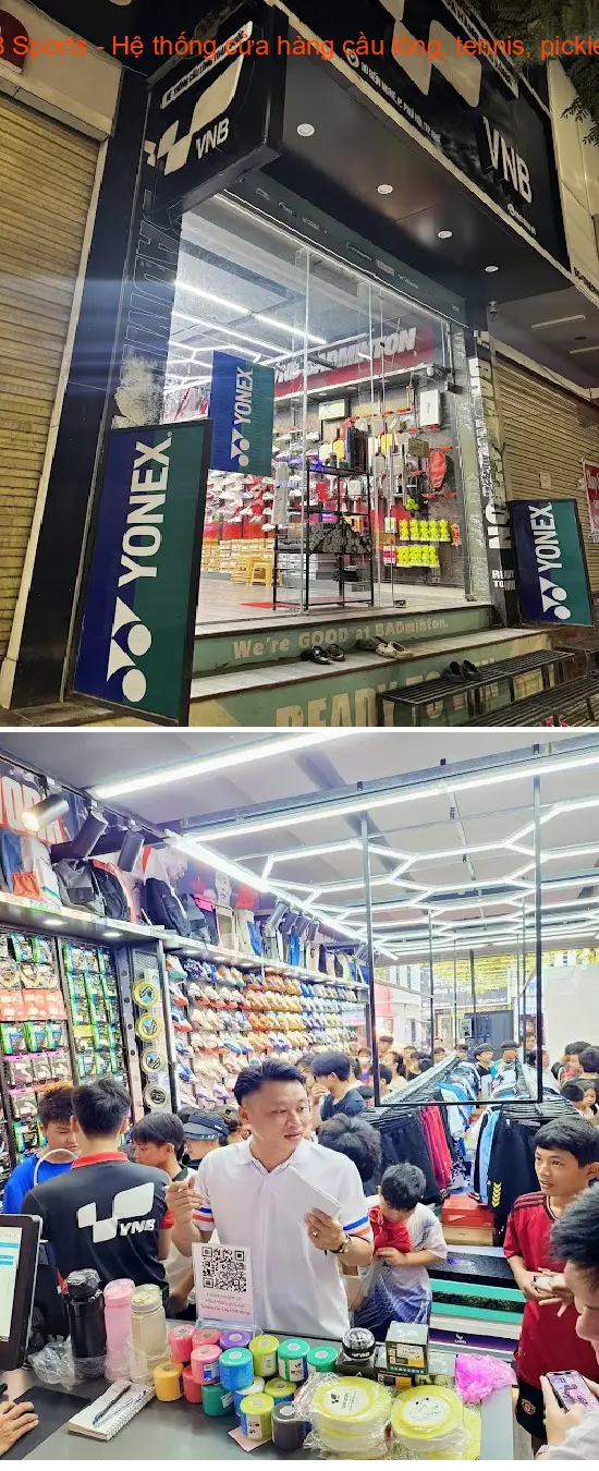 VNB Sports - A chain of stores specializing in badminton, tennis, and pickleball.