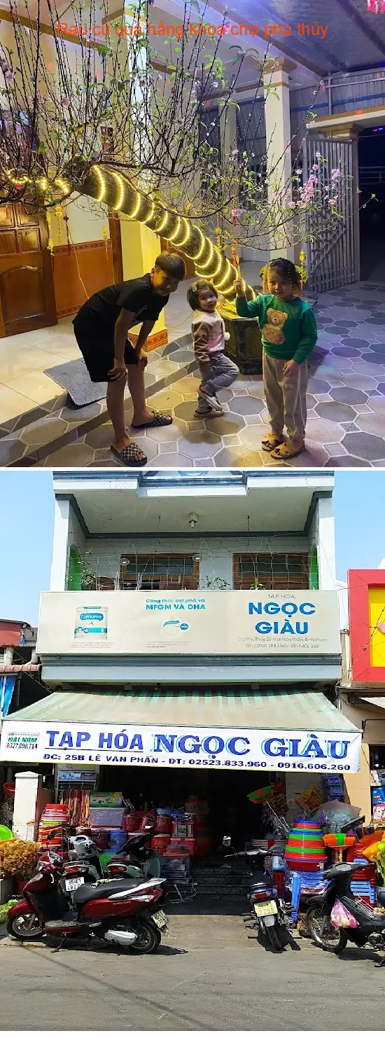 Vegetables and fruits from Hang Khoa Market, Phu Thuy