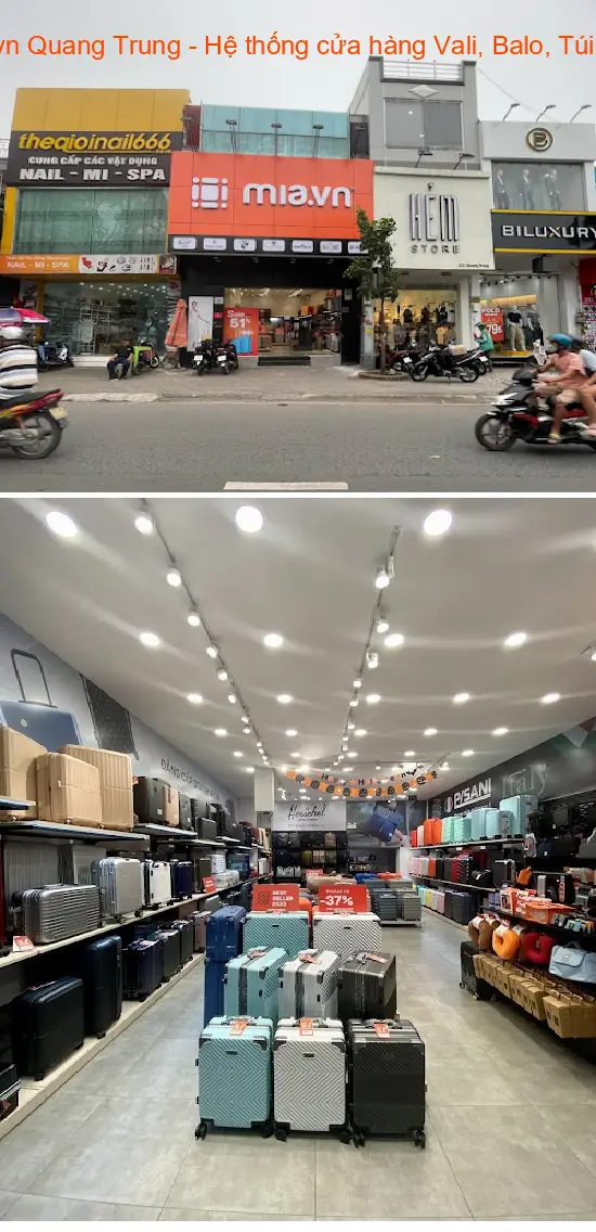 MIA.vn Quang Trung - System of stores selling suitcases, backpacks, and handbags.