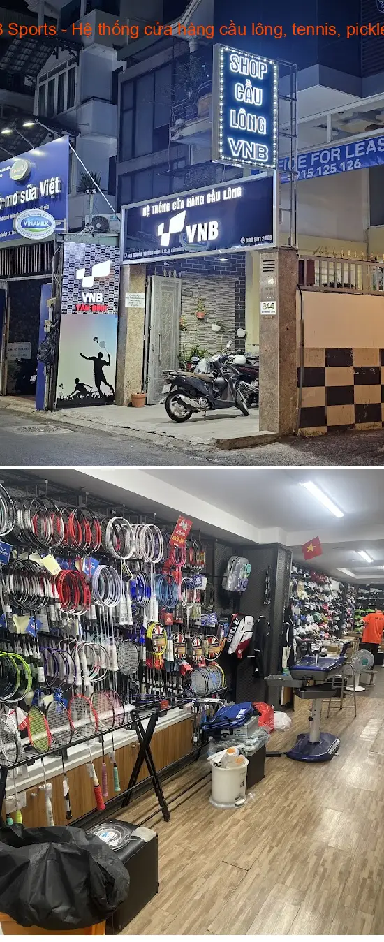 VNB Sports - A chain of stores specializing in badminton, tennis, and pickleball.
