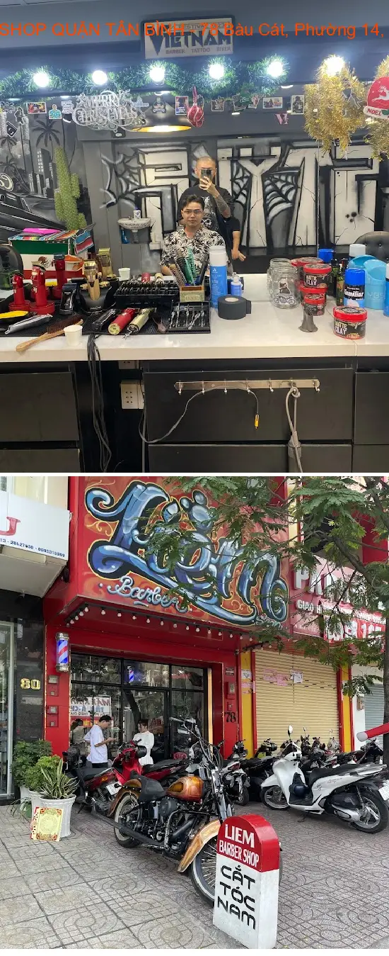 LIEM BARBER SHOP TAN BINH DISTRICT - 78 Bau Cat Street, Ward 14, Tan Binh District.